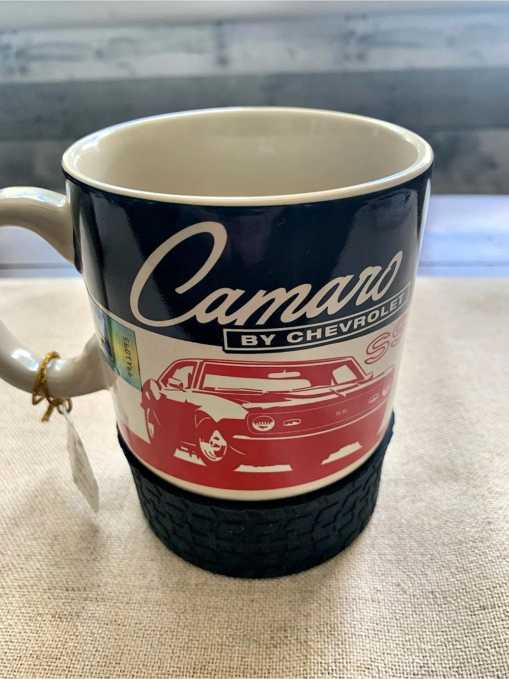 Open Road Brands Chevrolet Camaro SS Ceramic Coffee Mug with Tire Coaster Mug